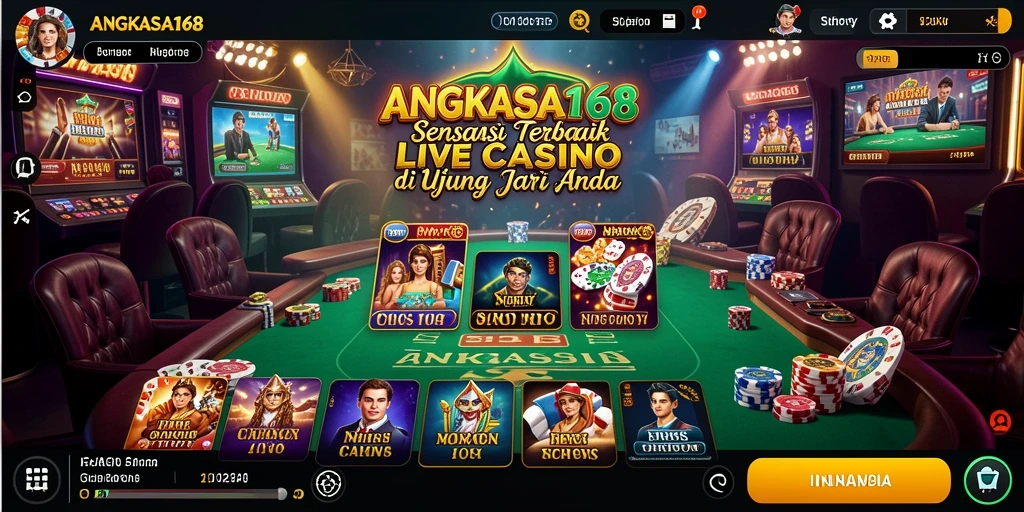 Tampilan screenshot gameplay Live Casino ANGKASA168 yang menegangkan dan interaktif.
