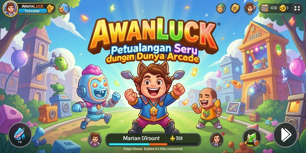 Screenshot menampilkan gameplay seru AWANLUCK dengan aksi cepat dan tantangan menarik.