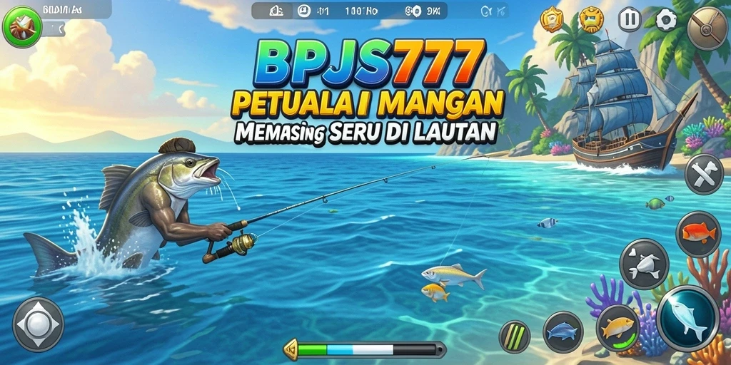 Tampilan gameplay menarik dari BPJS777 saat memancing ikan.