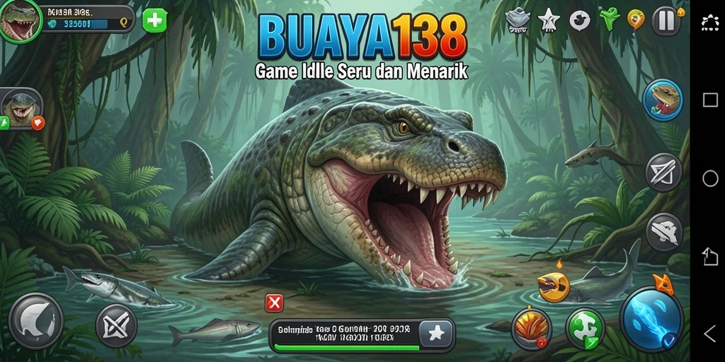 Tampilan gameplay <strong>BUAYA138</strong> yang seru dan penuh aksi.