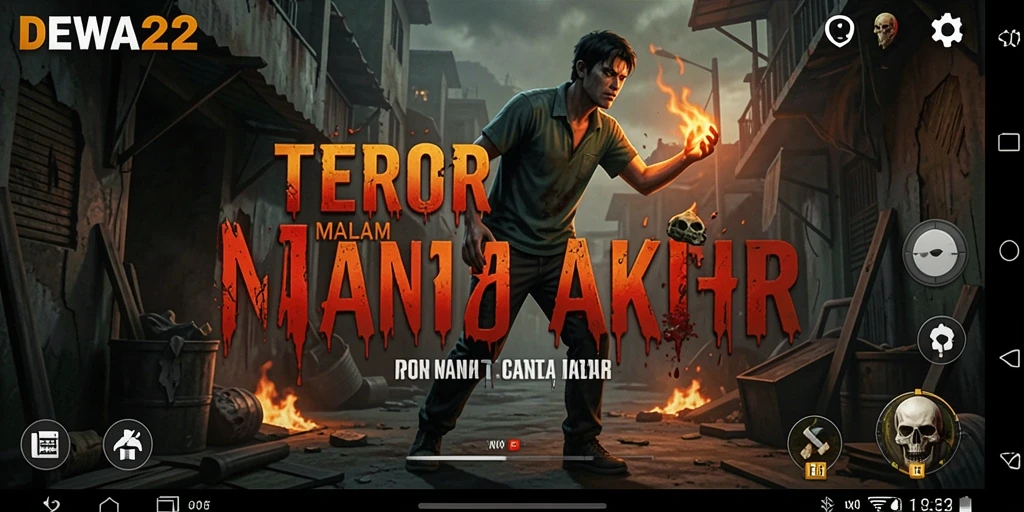 Tangkapan layar gameplay DEWA22 yang menampilkan suasana horor menegangkan.