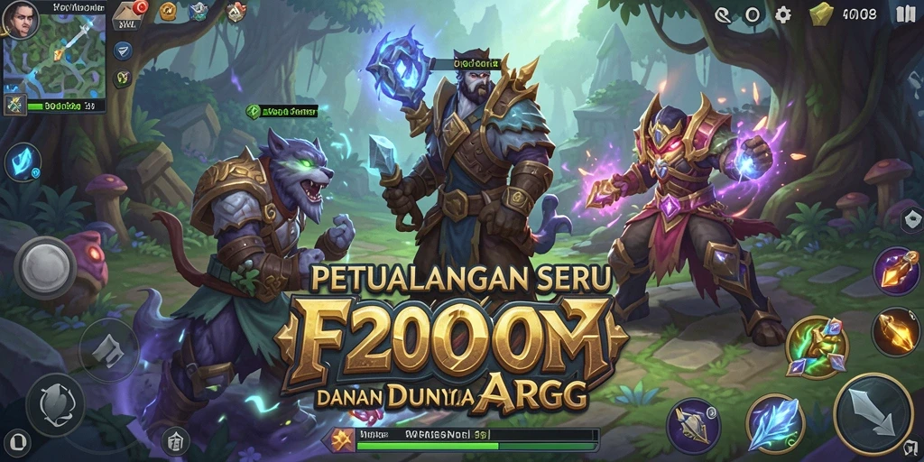 Tangkapan layar utama F200M menampilkan aksi pertarungan yang mendebarkan.
