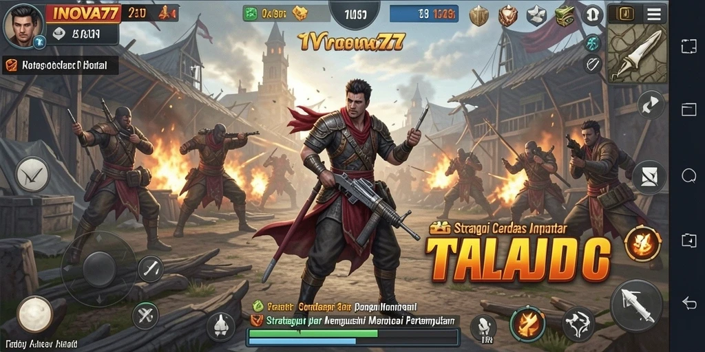 Tampilan gameplay seru dan menantang di INOVA77.