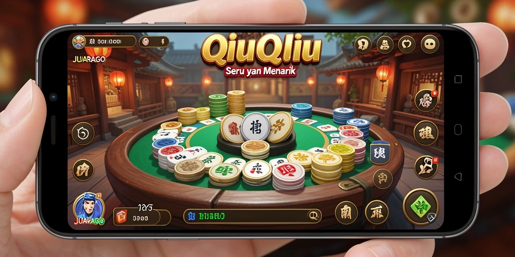 Gameplay JUARAGO yang seru mengambil tempat di meja QiuQiu.