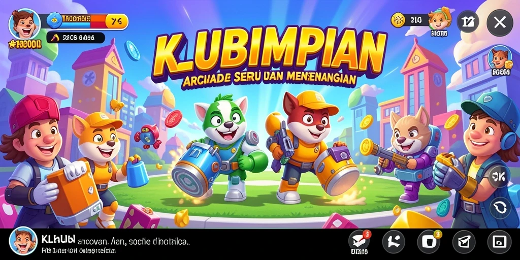 Tampilan gameplay seru dari KLUBIMPIAN dengan berbagai tantangan menarik.