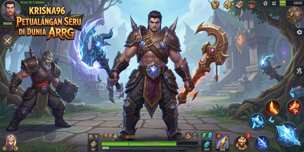 Tampilan game ARPG yang epik dan penuh aksi.