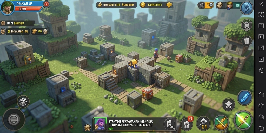 Gameplay seru PAKARJP dalam Tower Defense yang menantang.
