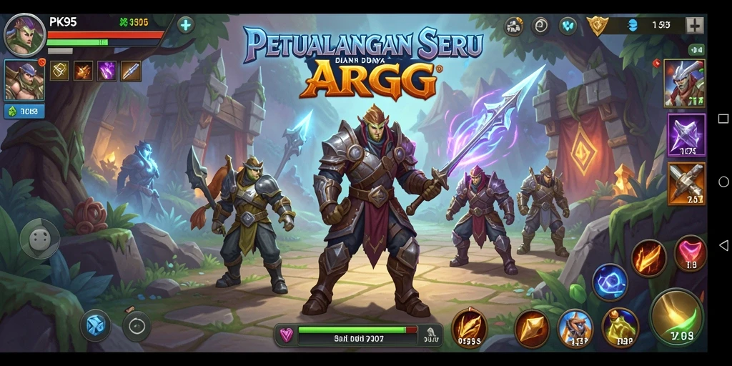 Tampilan menarik dari gameplay PK95 dalam dunia ARPG.