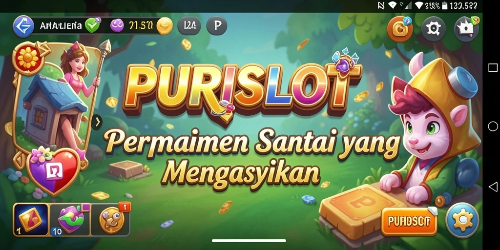 Tampilan gameplay PURISLOT yang menarik dan menyenangkan.