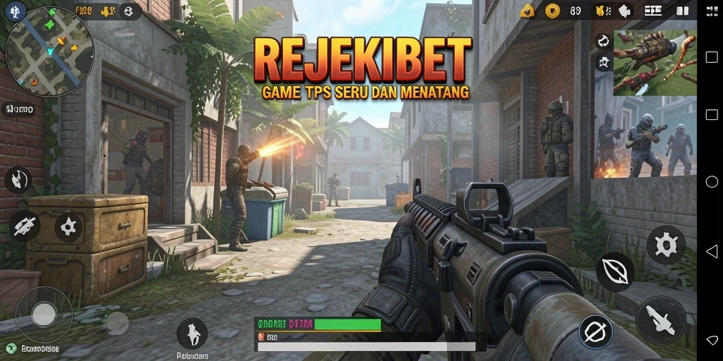 Gameplay seru dalam REJEKIBET dengan pertempuran mendebarkan.