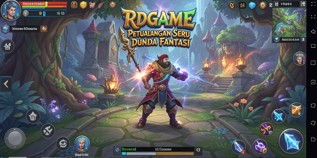 Tangkapan layar RPGAME menampilkan aksi petualangan di dunia fantastis.