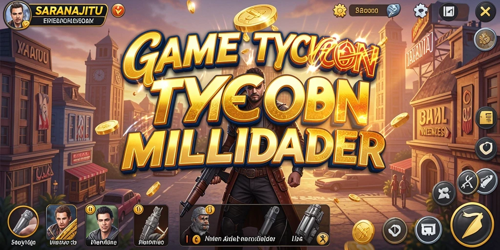 Screenshot gameplay SARANAJITU menunjukkan aksi membangun bisnis yang menarik.