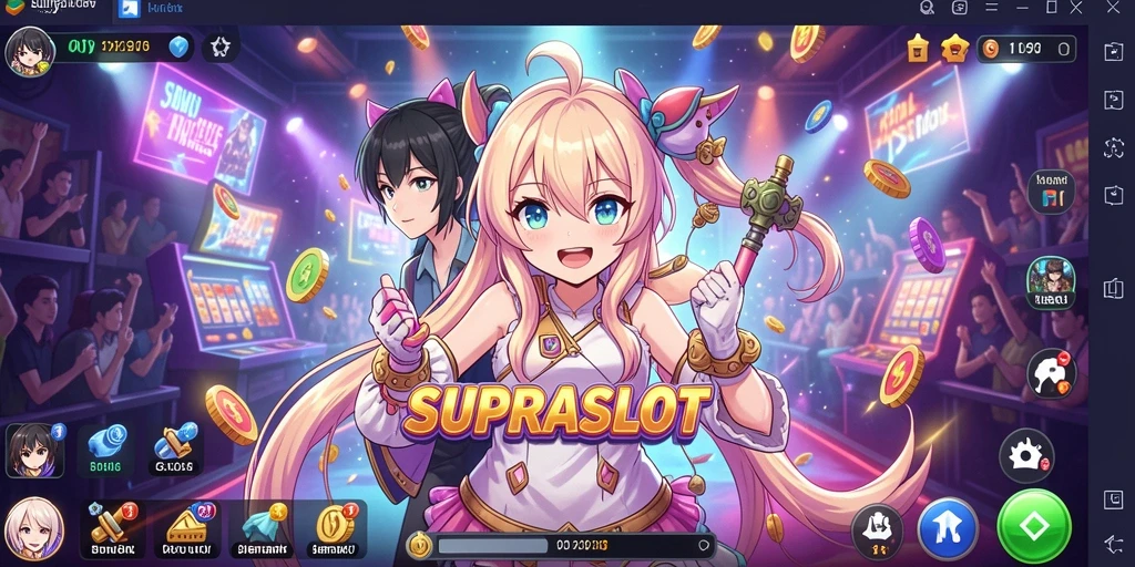 Tampilan menarik dari gameplay SUPRASLOT dengan karakter Anime.
