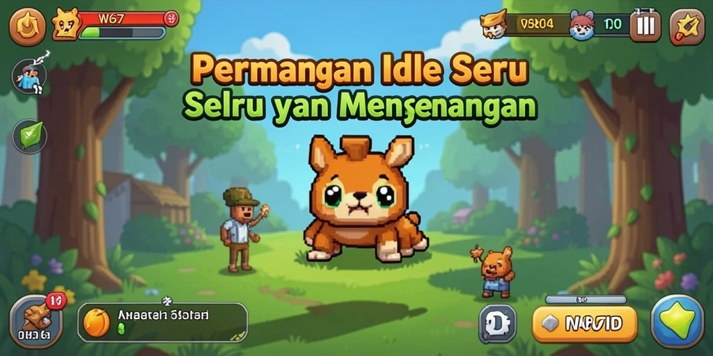 Screenshot W67 menampilkan karakter dan gameplay yang menarik.